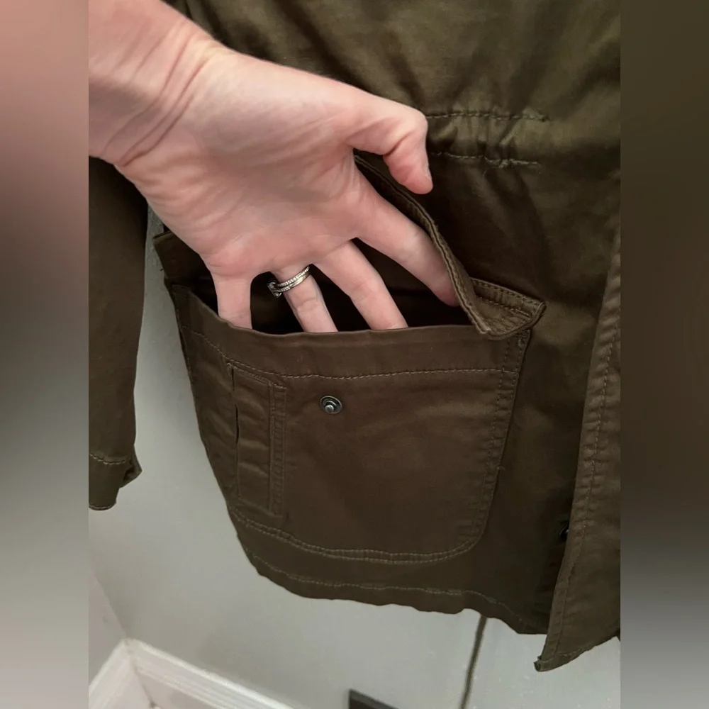 Current/Elliott The Updated Infantry Jacket In Army Green Size 2 New - Picture 5 of 13